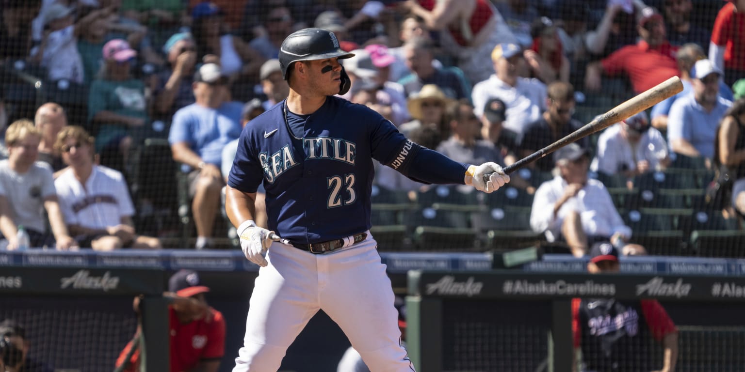 Ty France loses his bat on a swing and narrowly avoids hitting a fan in the  crowd : r/baseball