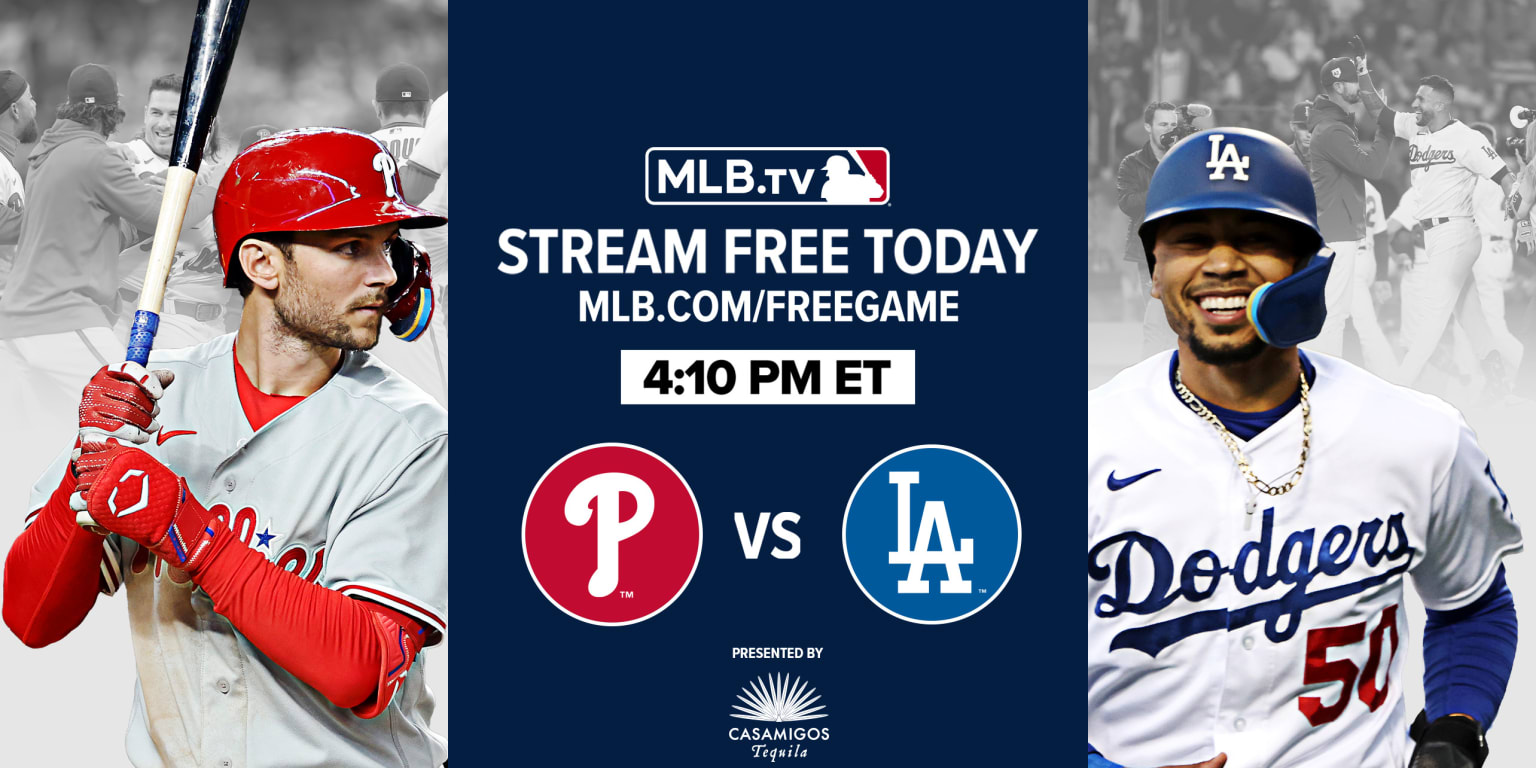 Harper, Phillies take on Dodgers rookie Stone free on MLB.TV