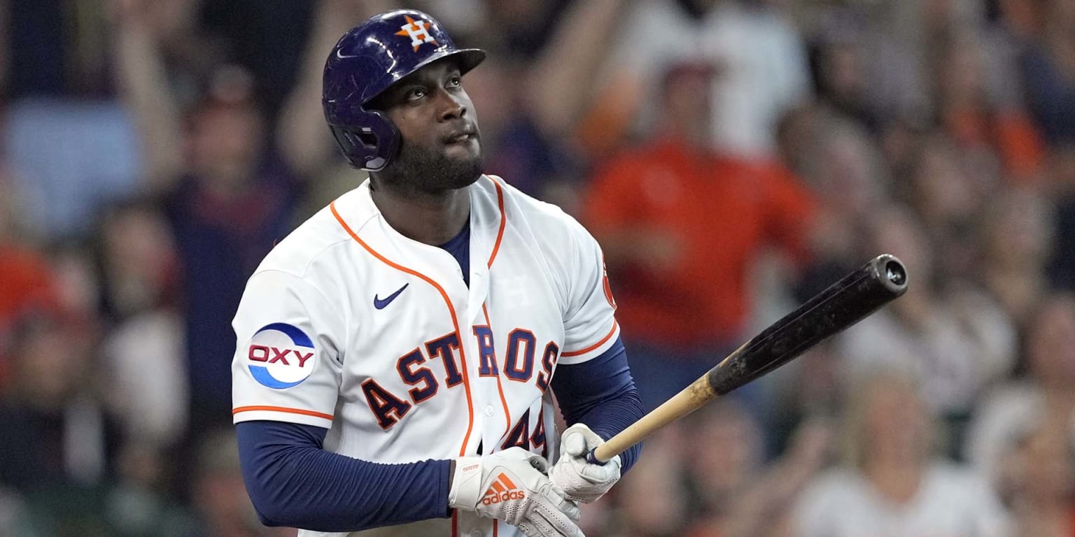 Yordan Alvarez, Hunter Brown duwt de Astros langs de atletiek