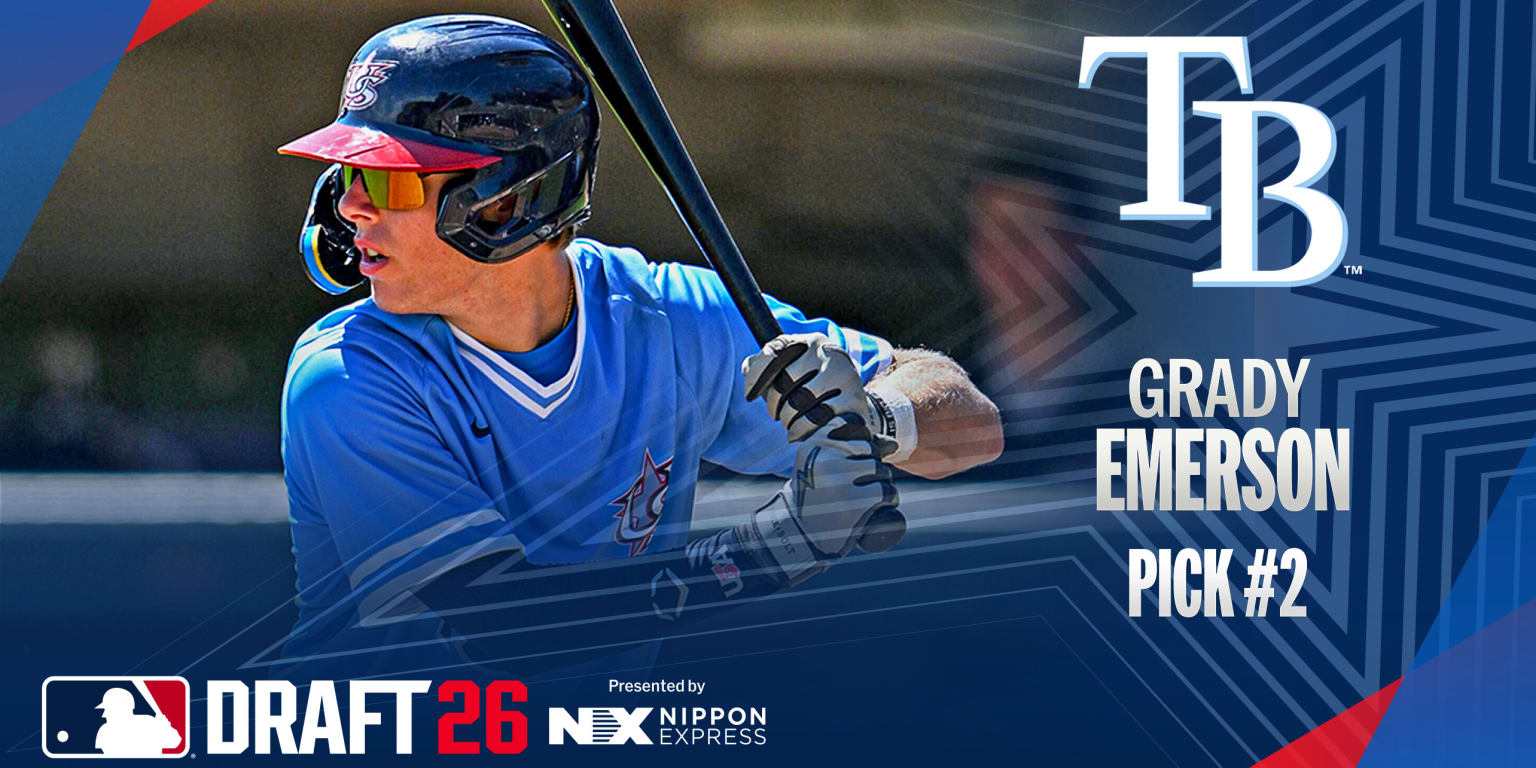 Up in 2 years? Rays take Emerson with No. 2 pick, and he's got bold goals