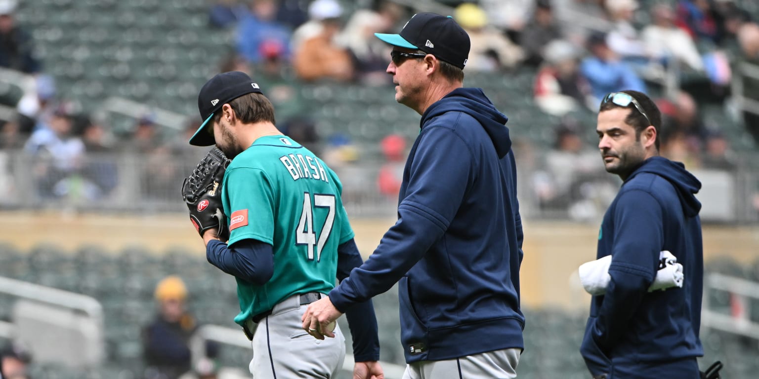 Matt Brash injury: exits after 2 pitches