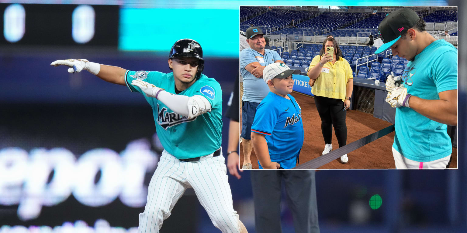 When this young fan busted a move, Marlins joined the groove