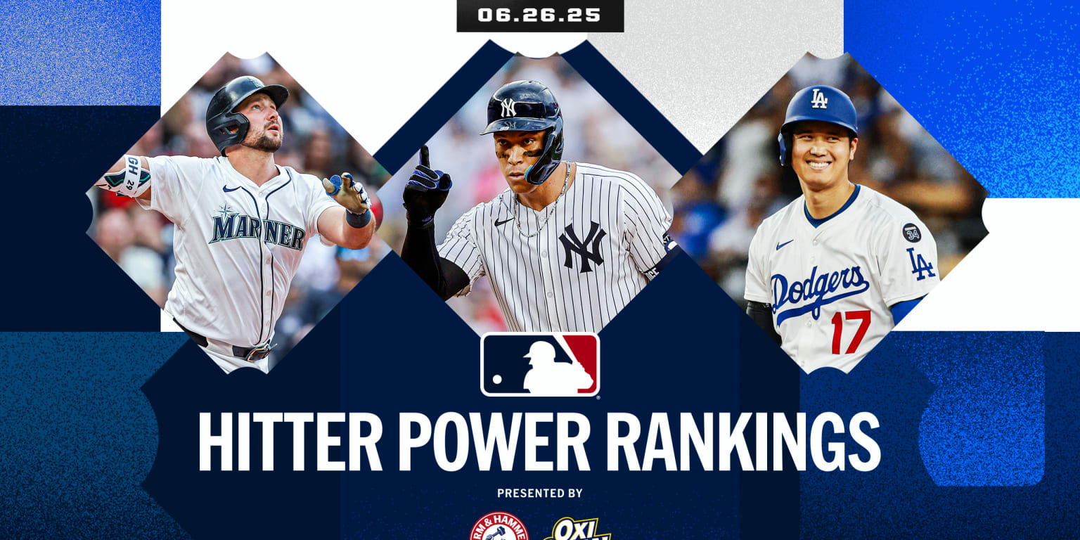 Hitter Power Rankings get a rare change at the top