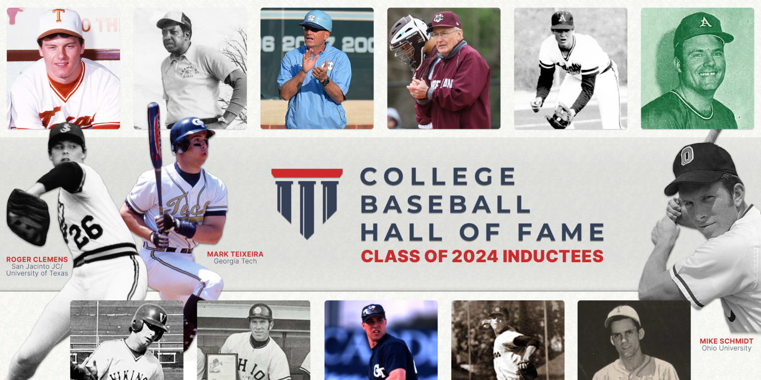 Schmidt, 'Rocket' and 'Tex' highlight 2024 College Baseball Hall of Fame class