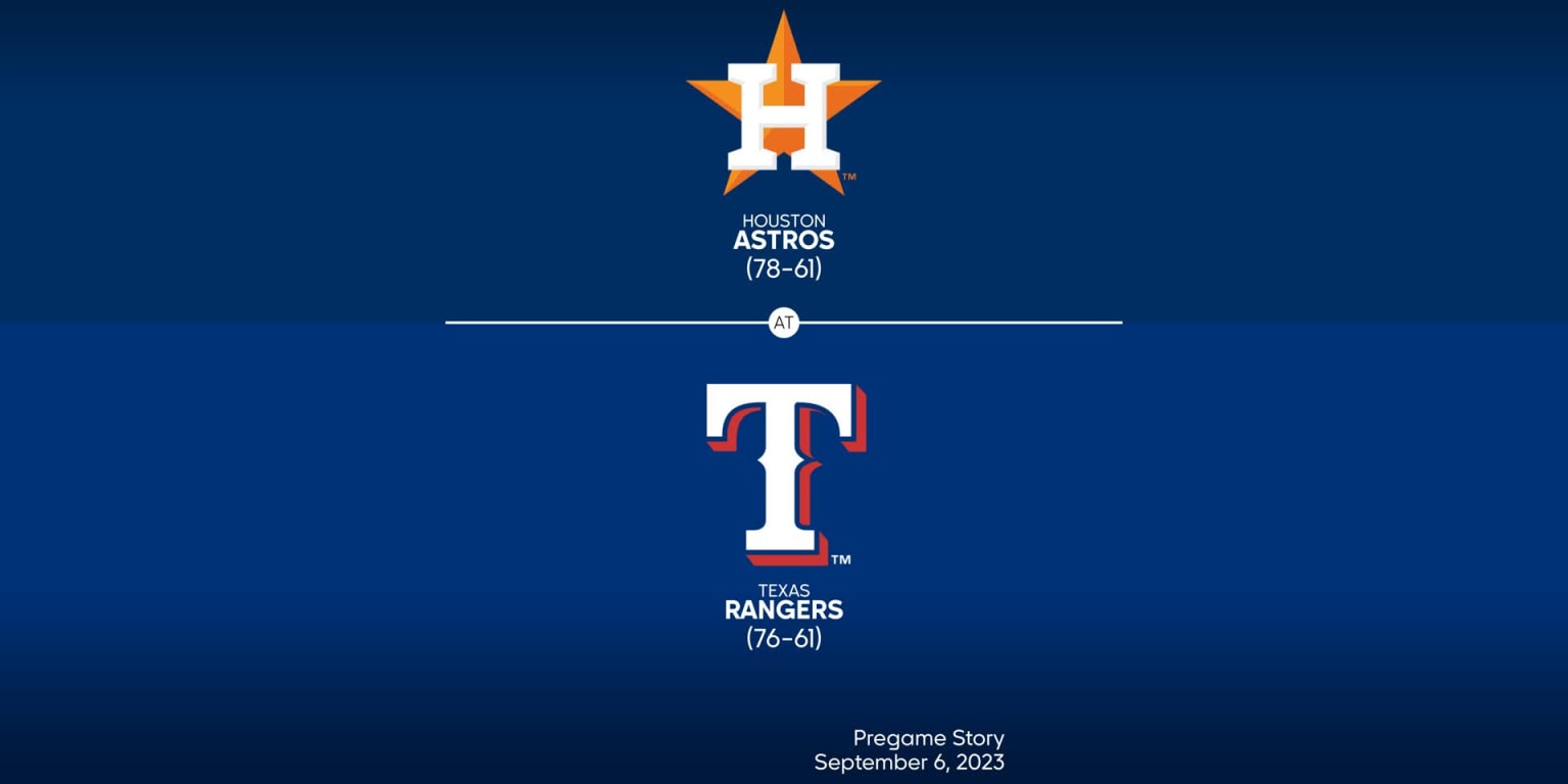 Houston Astros vs. Texas Rangers '2023 American League