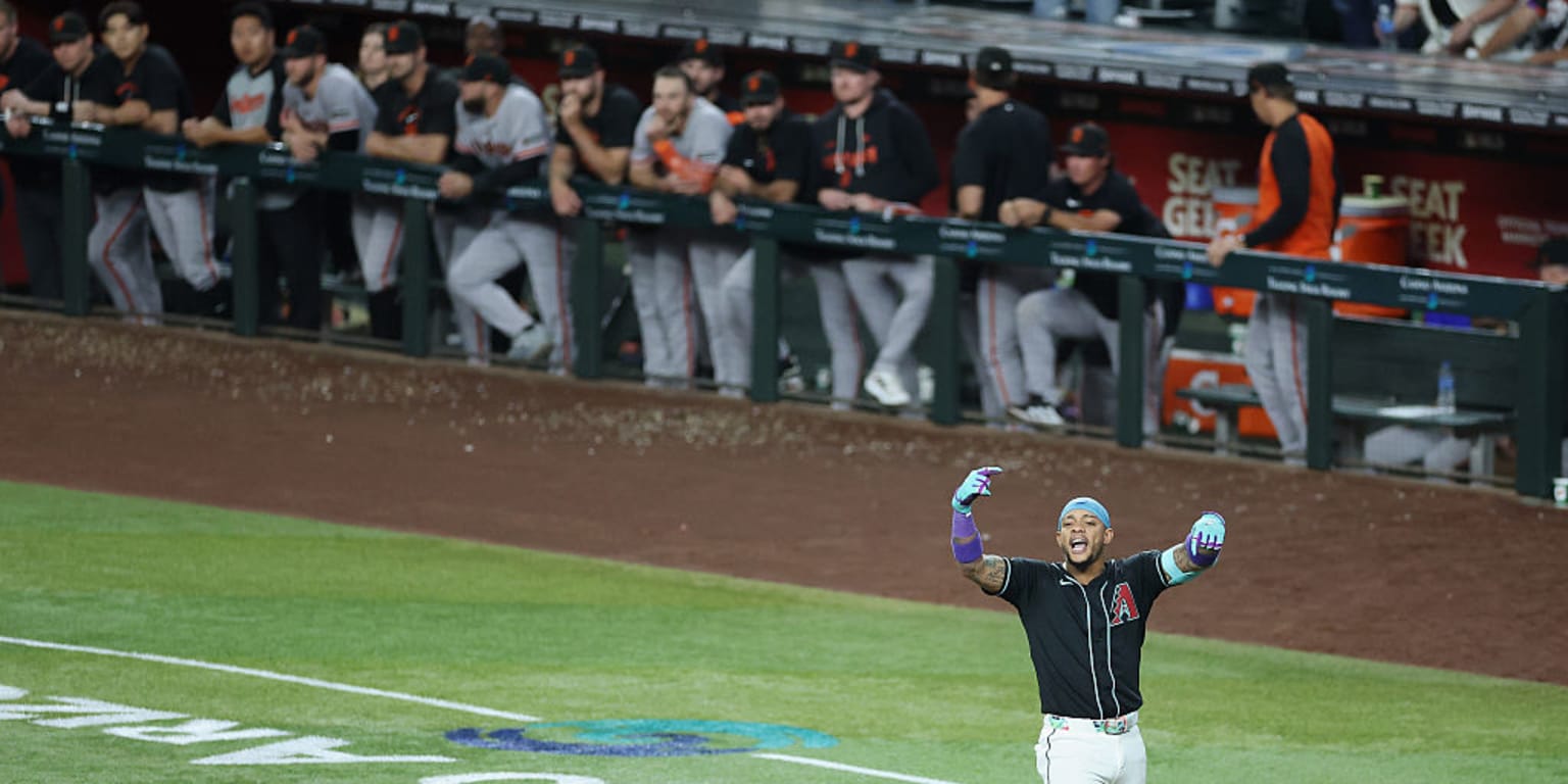 Marte's 1st career walk-off homer flips the script for suddenly surging D-backs