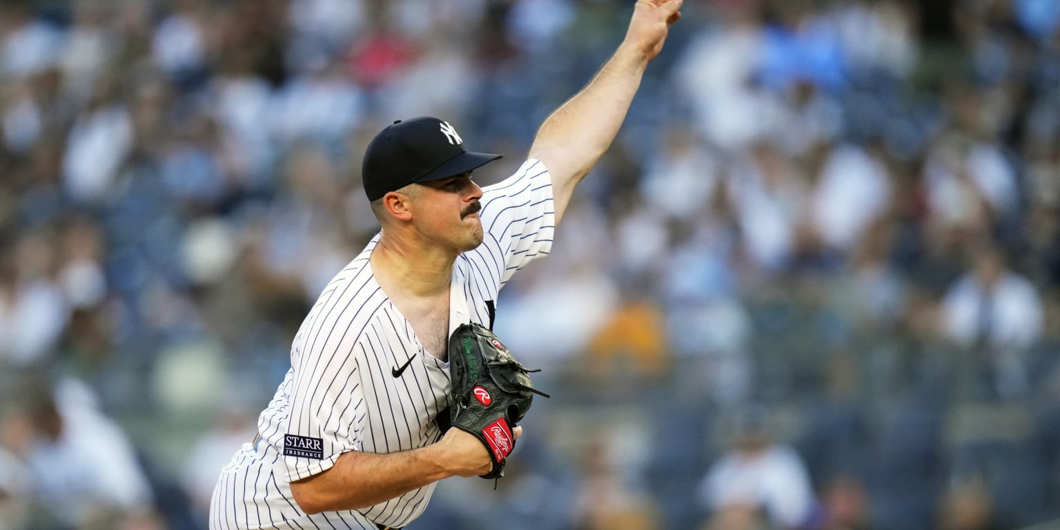 Yankees' Carlos Rodon throwing but delayed by back tightness, National  Sports