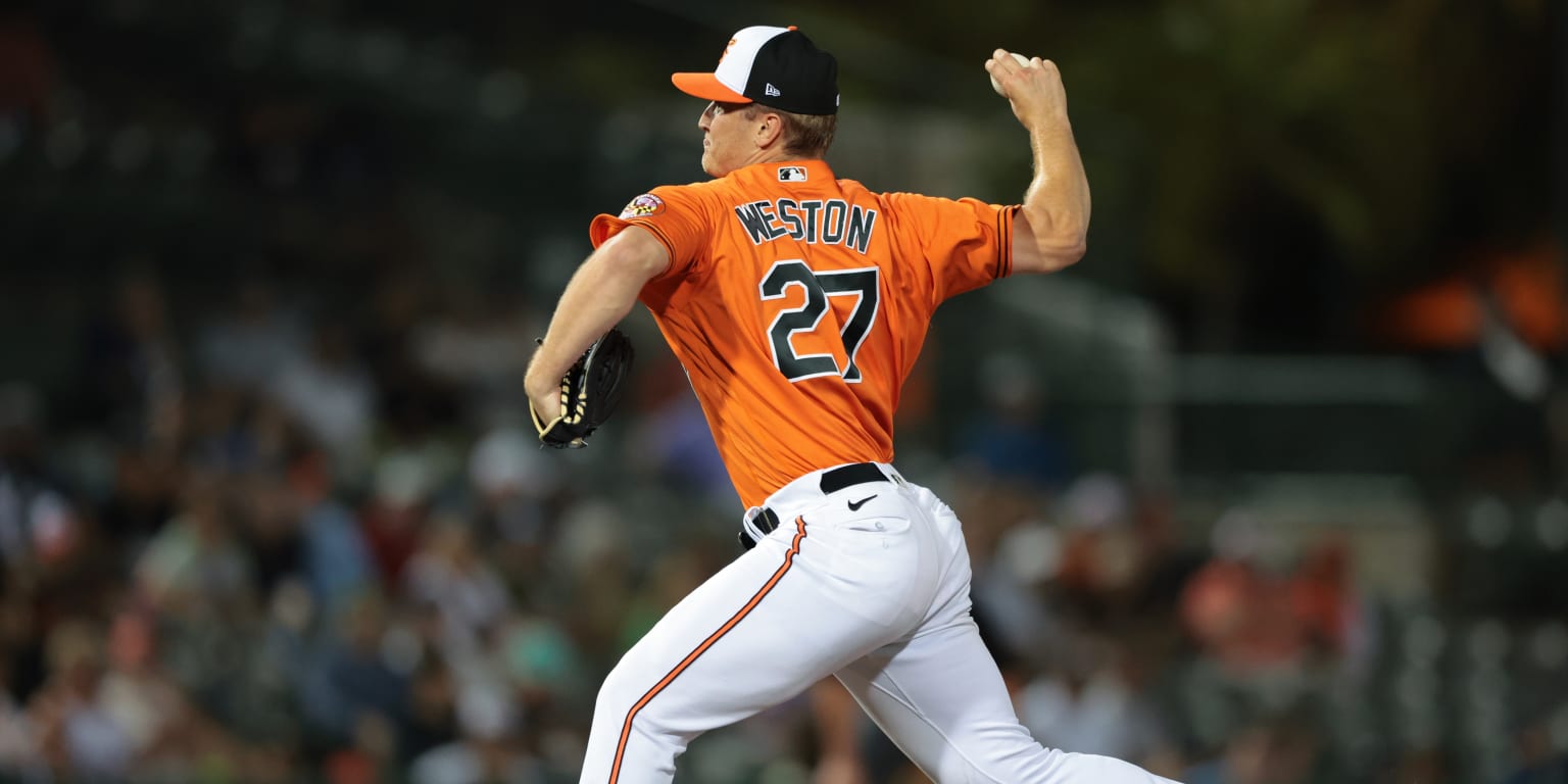 O's add RHP Weston (2022 8th-round pick) to 'pen for 1st MLB call-up