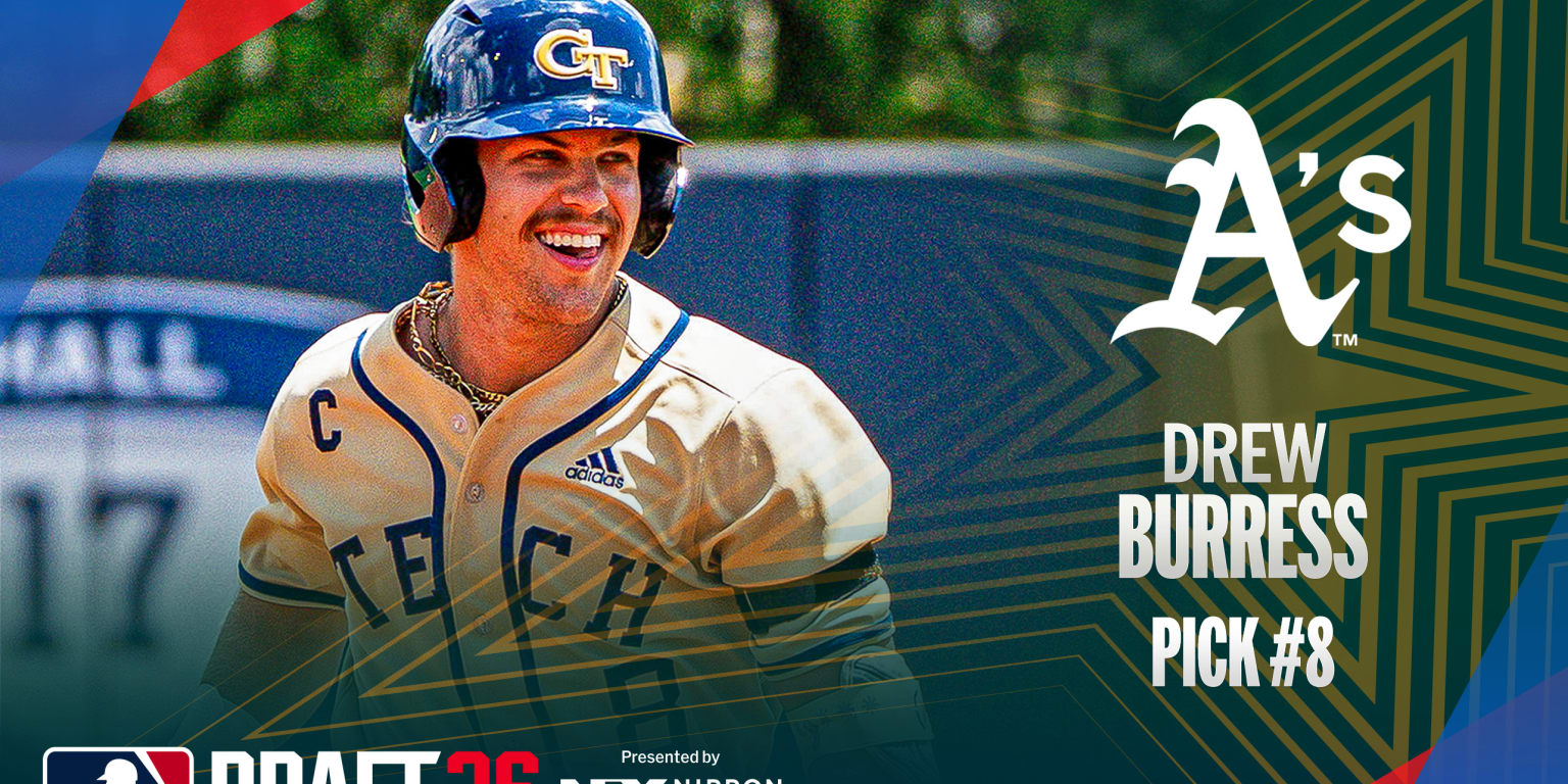 A's grab Georgia Tech outfielder Burress with No. 8 pick in '26 Draft