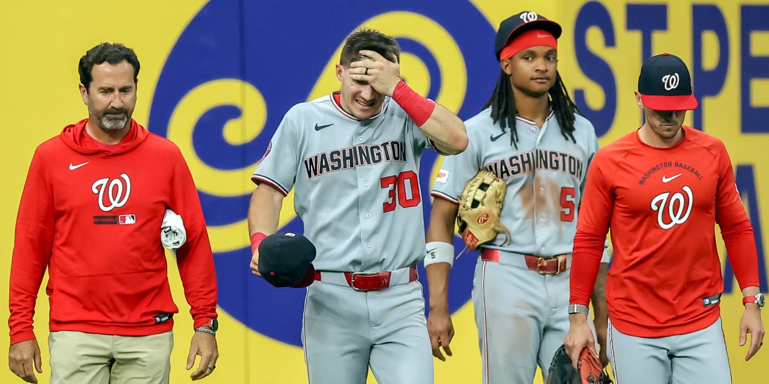 Young (rib cage) avoids serious injury after superb catch, crash into Trop wall 