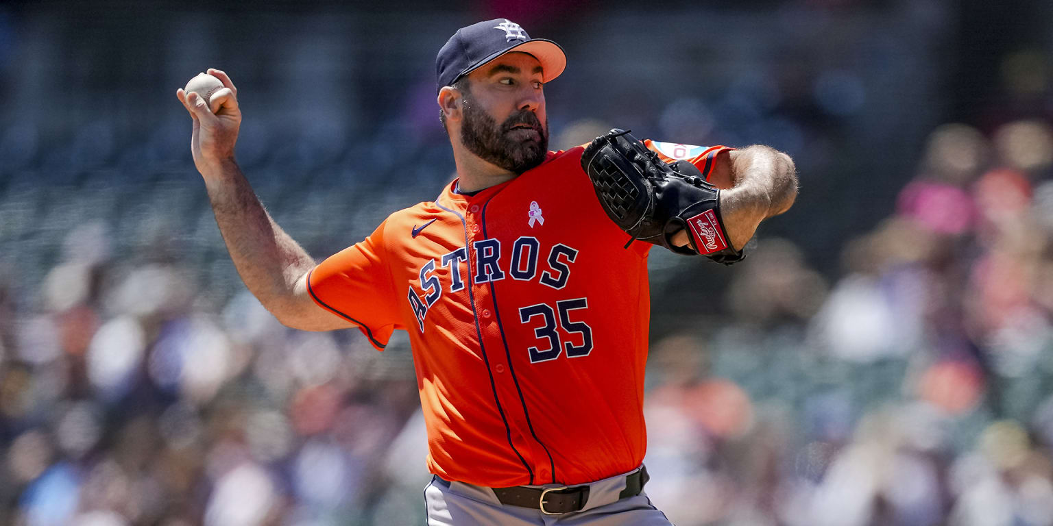 Justin Verlander throws seven scoreless innings to beat Tigers