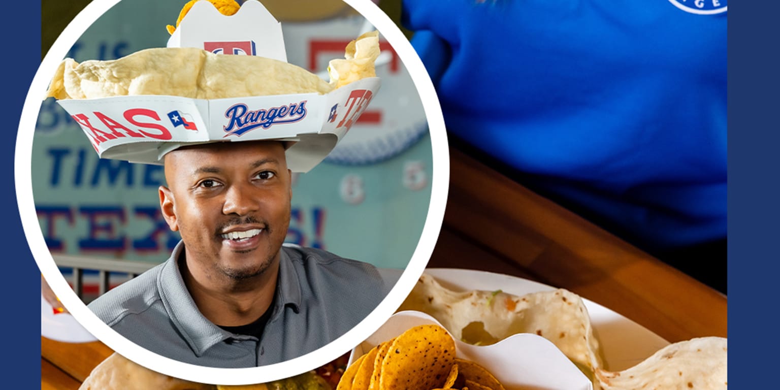 They're nachos ... that you can wear on your head. And you can find them at a Rangers game