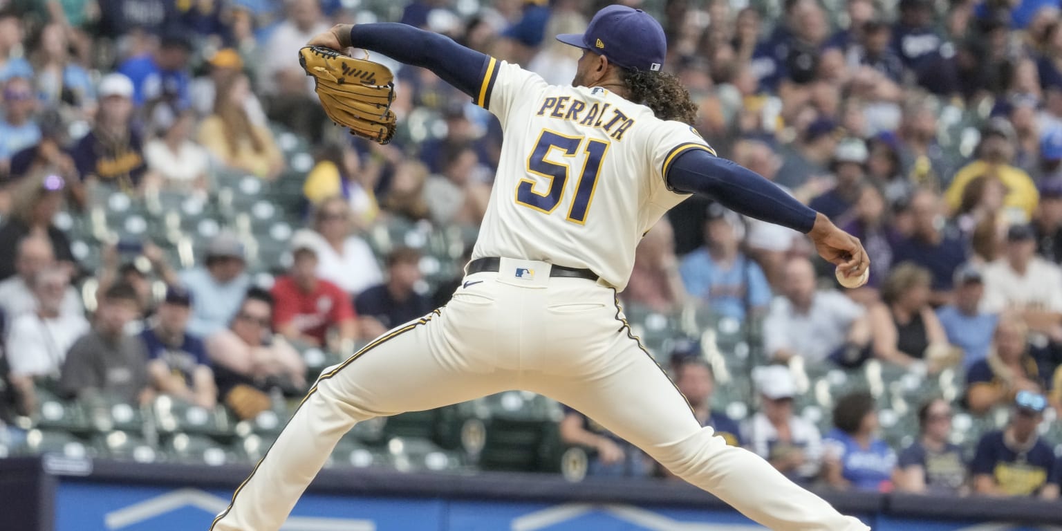 Freddy Peralta ties his career high in strikeouts against Rockies