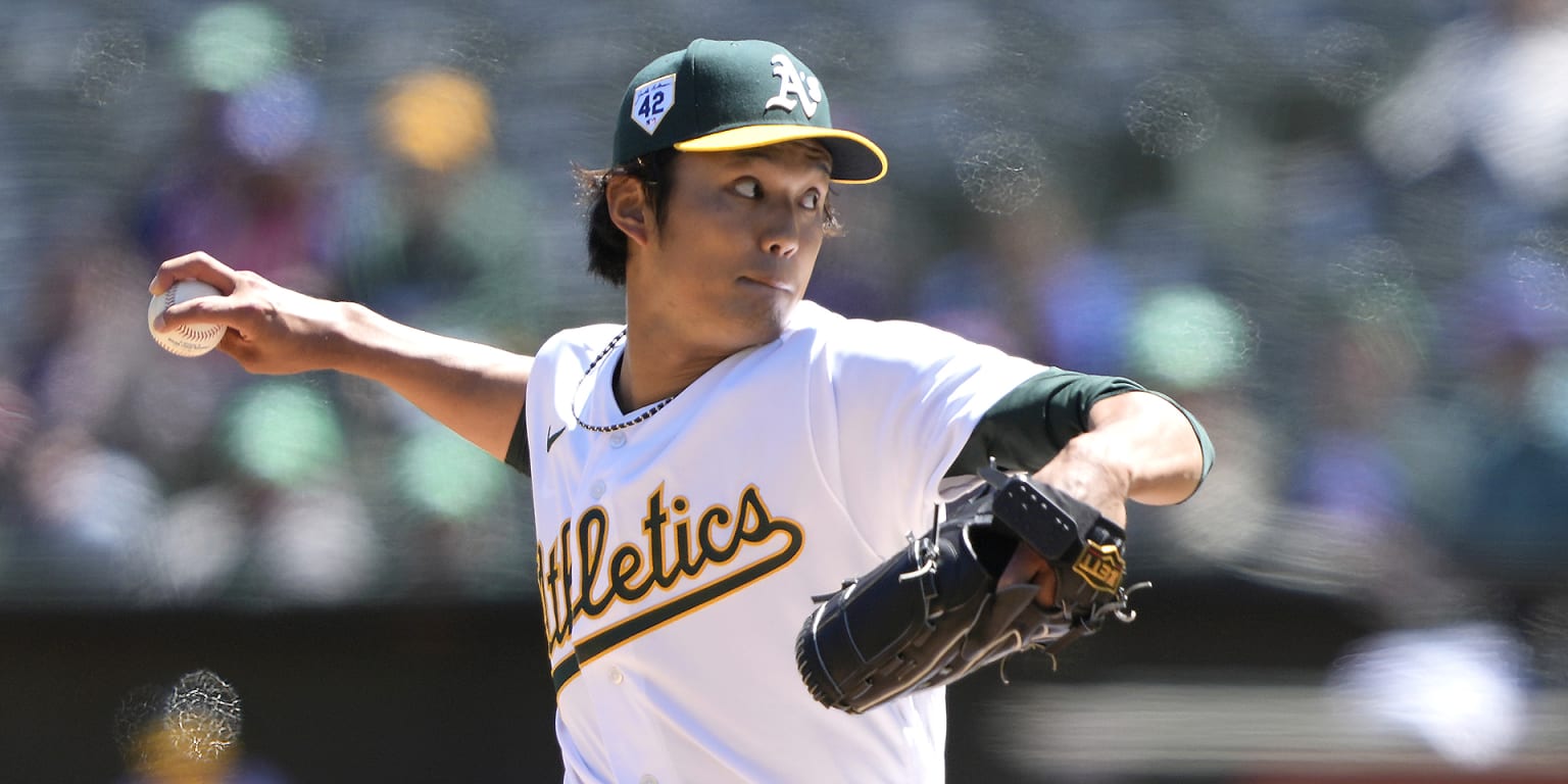 Baseball: A's pitcher Shintaro Fujinami gets 1st MLB career win