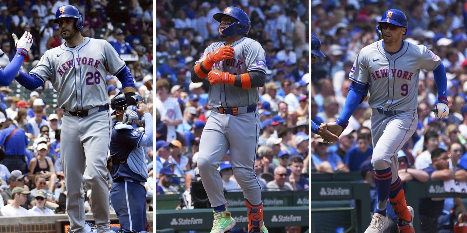 J.D. Martinez, Mets offense stay hot, win opener vs. Cubs