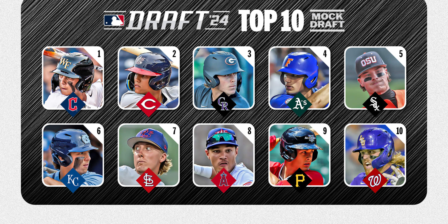 O primeiro draft completo da MLB de 2024