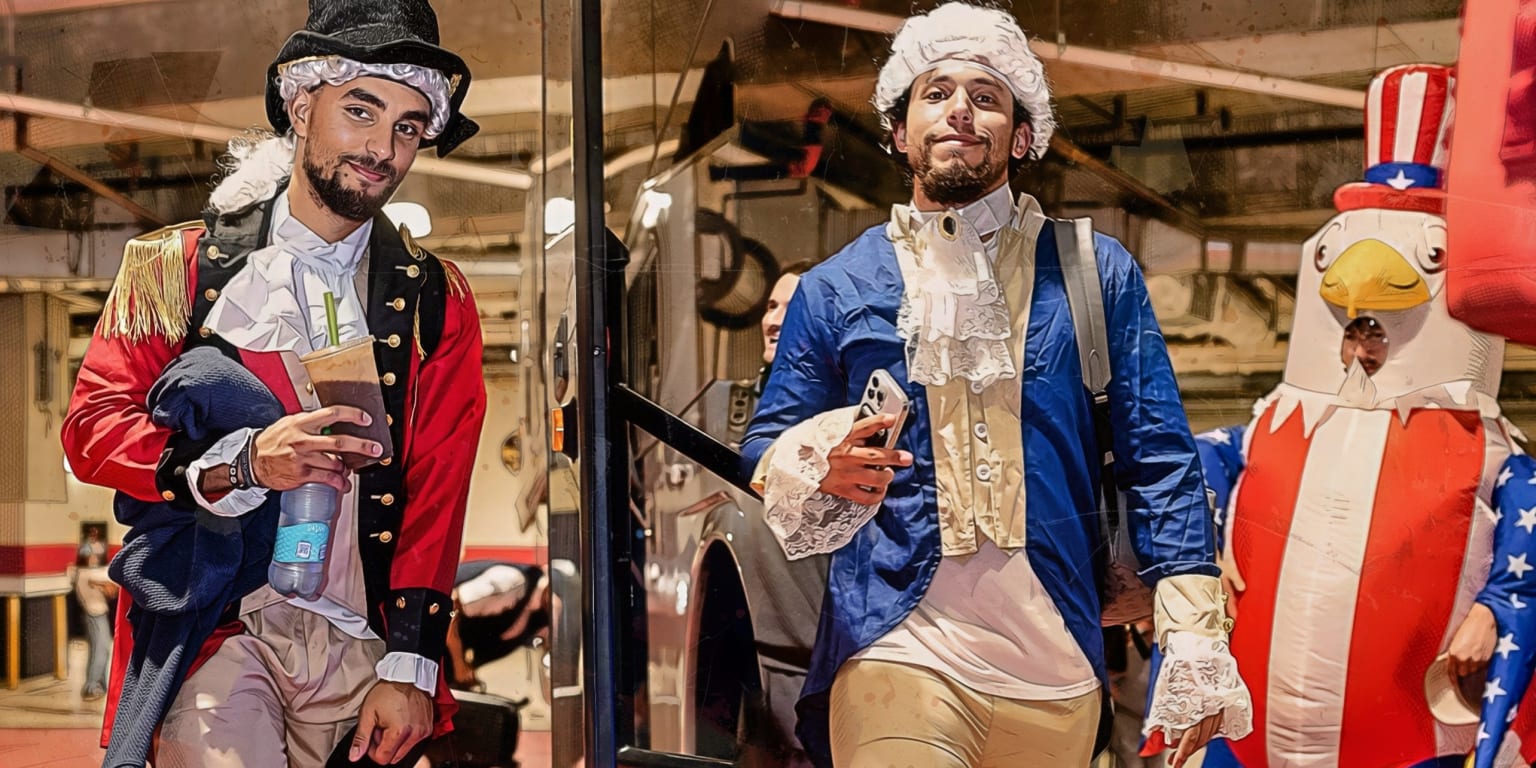Nationals rookies make statement with 'revolutionary' outfits at start of West Coast trip