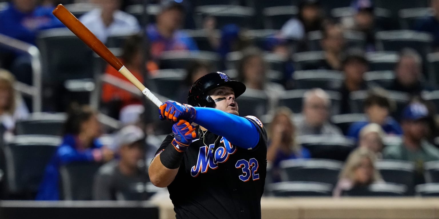 Mets' Dan Vogelbach batting seventh on Wednesday