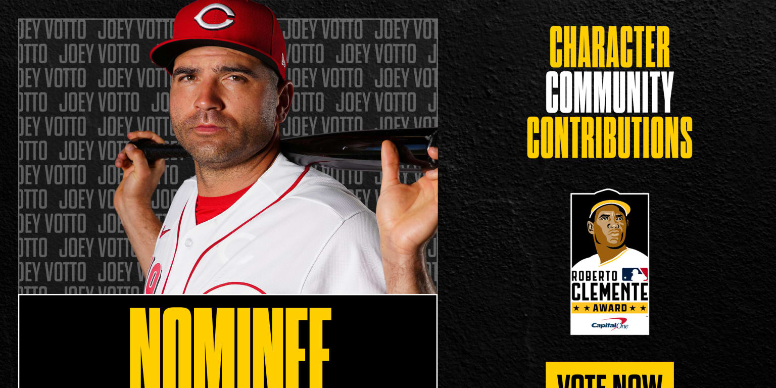 Joey Votto Reds' nominee for 2022 Roberto Clemente Award