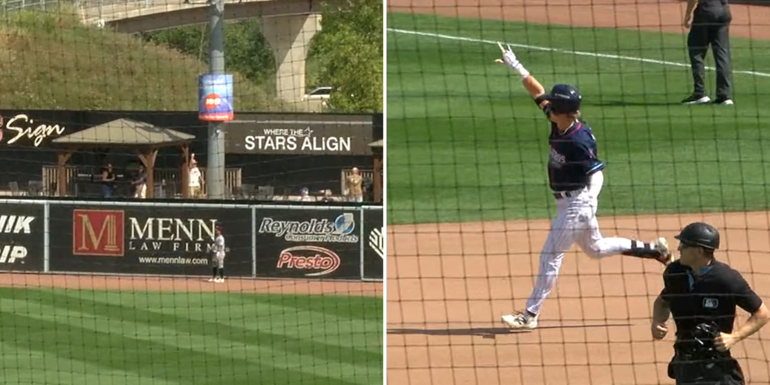 This Brewers prospect just hit his first pro home run ... to his dad!