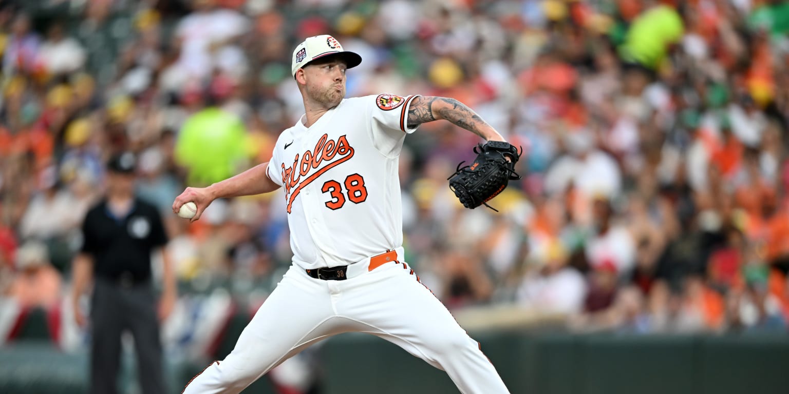 Brilliant Bradish takes no-hit bid into 7th, backed by quartet of homers