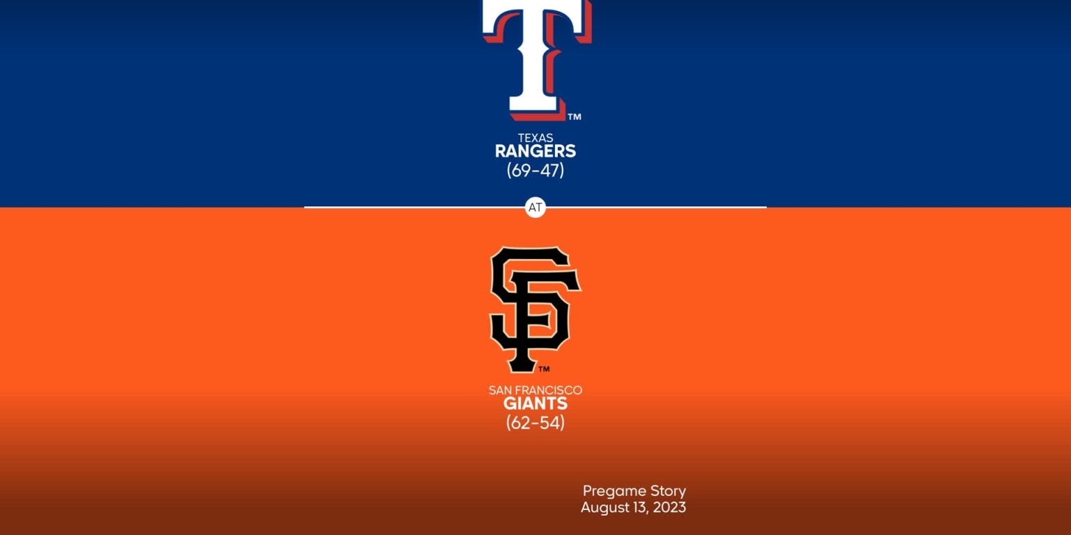 Texas Rangers vs San Francisco Giants - August 13, 2023