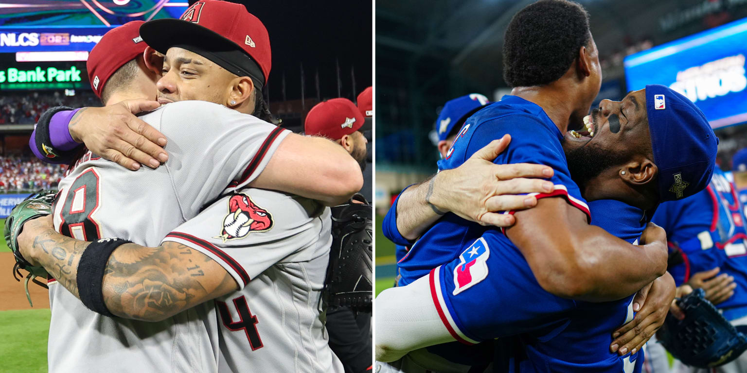Photos of the Chicago Cubs Hugging After World Series Win