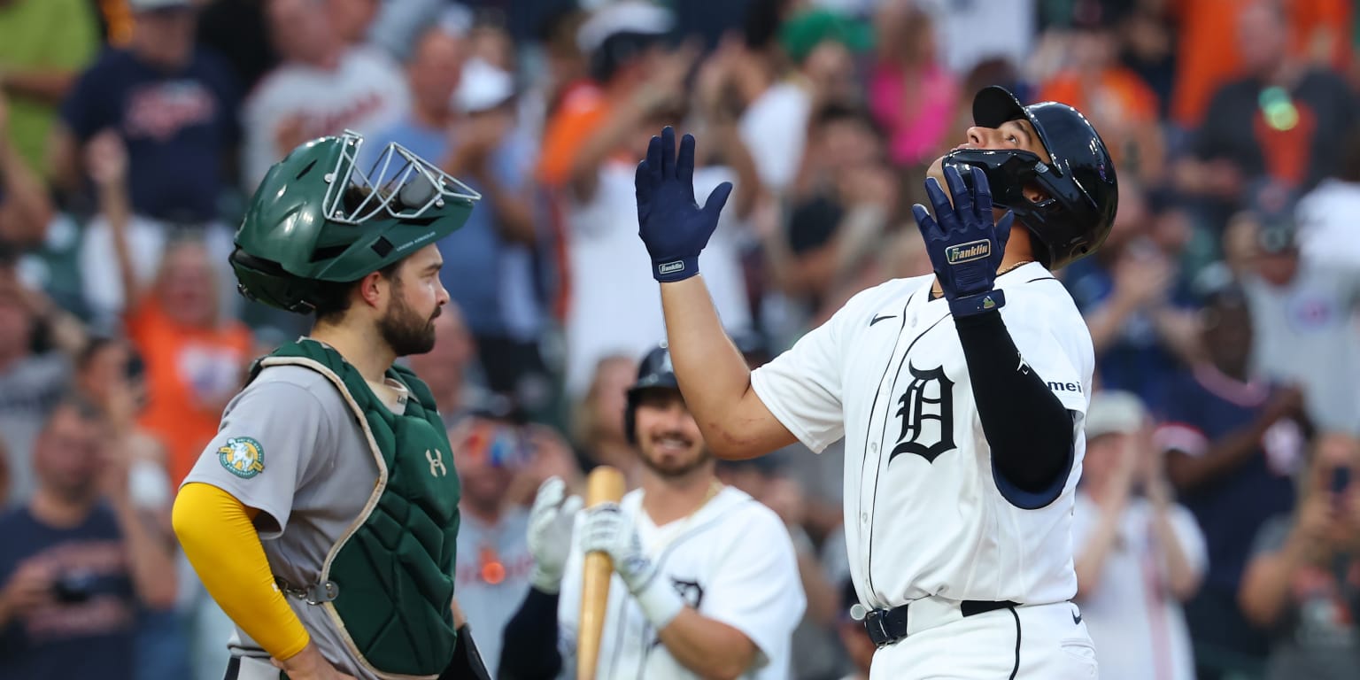 Valencia becomes 10th Tiger to homer in first MLB at-bat