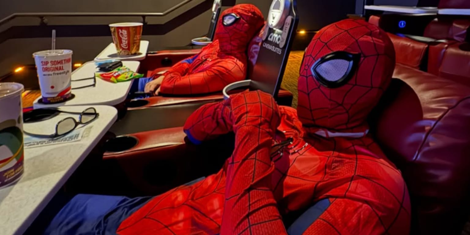 Which White Sox were dressed as Spider-Man? Their true identity is still unknown