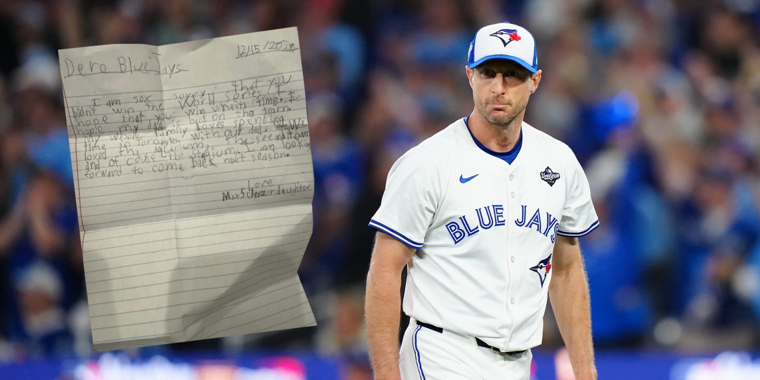 Scherzer's daughter made case to re-sign dad in heartfelt letter to Blue Jays