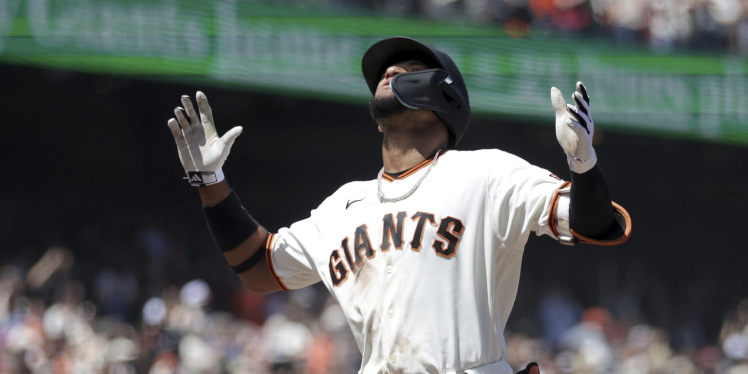 San Francisco Giants center fielder Luis Matos at bat during the MLB  News Photo - Getty Images