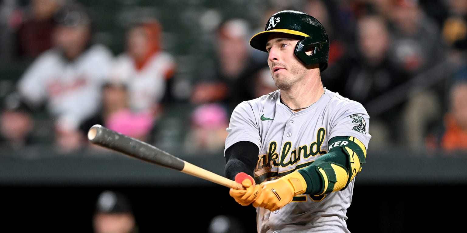 Brent Rooker hits goahead double in A's extra inning win