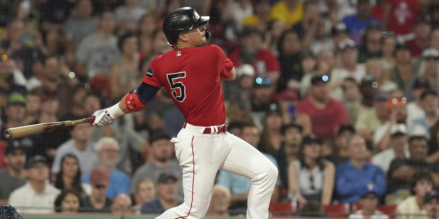 Enrique Hernandez #5 Texas Rangers at Boston Red Sox September 1
