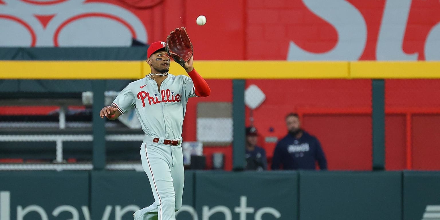 Phillies' Johan Rojas, an elite defensive outfielder, is impressive at the  plate