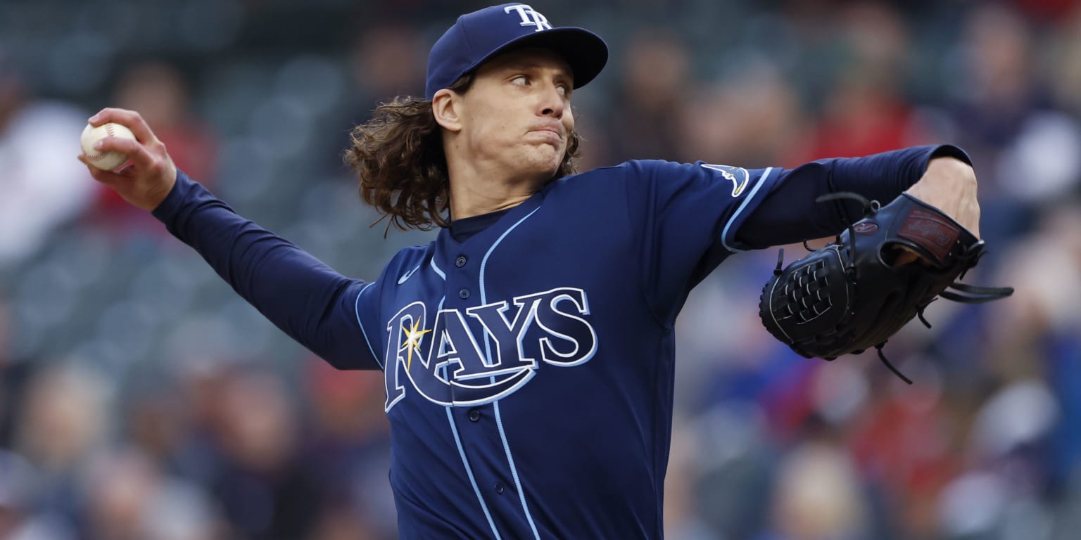 126  Tyler Glasnow wrote his number on a ball to meet his