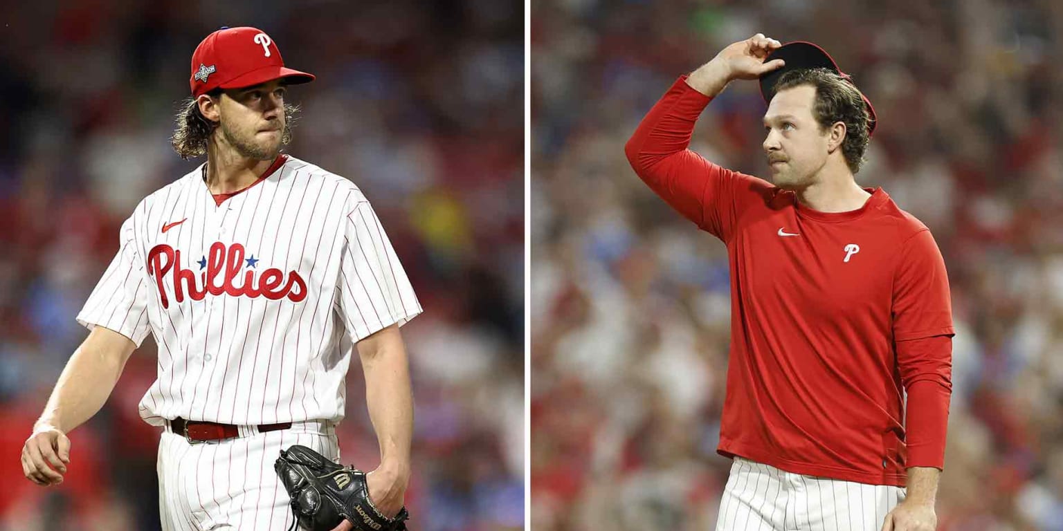 Aaron Nola, Rhys Hoskins discuss future with Phillies