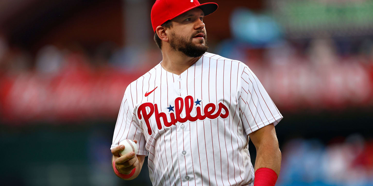 Schwarber makes first start at 1B since '21; Marsh leads off with Turner (wrist) out