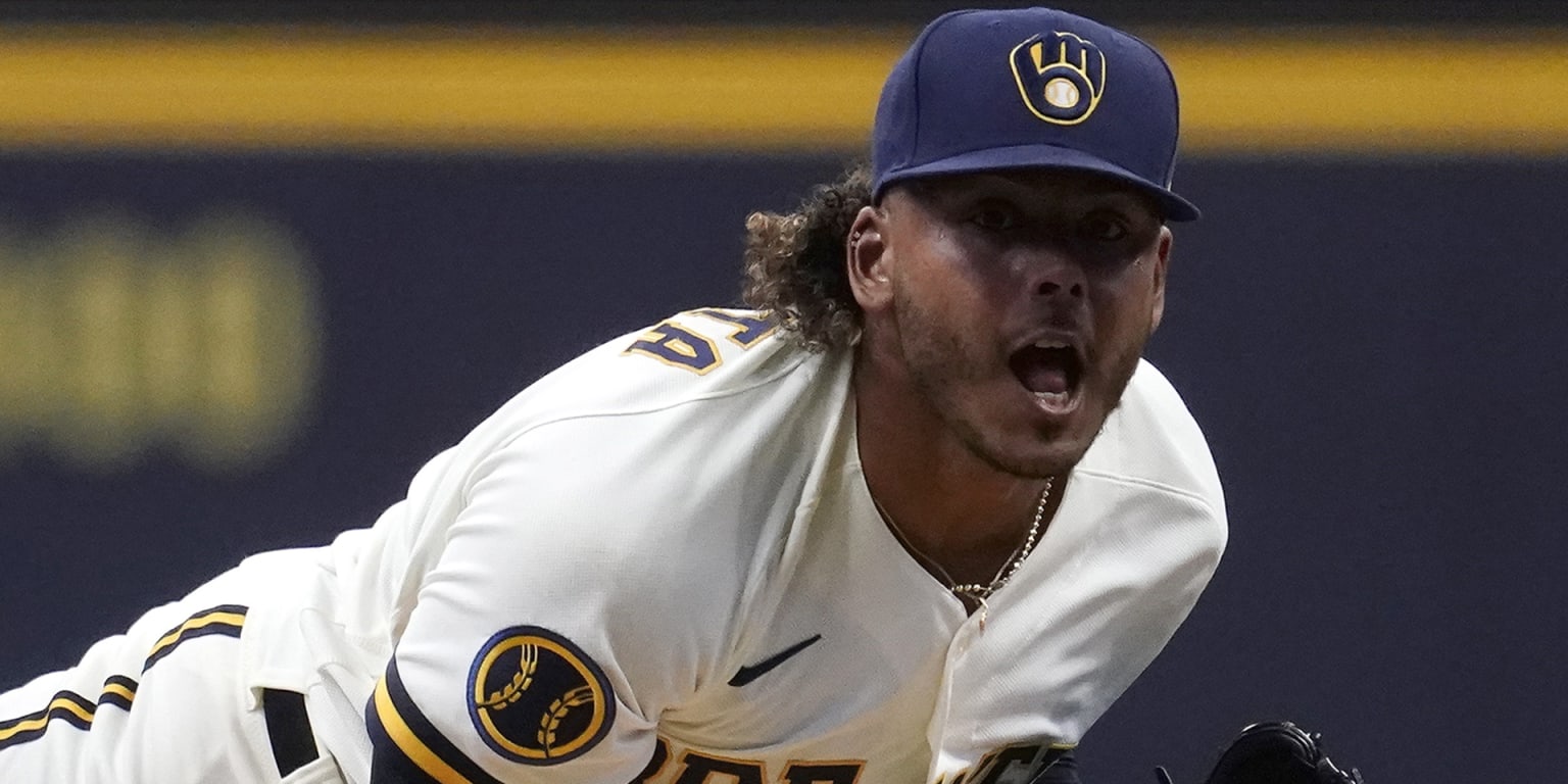 Pittsburgh, United States. 06th Sep, 2023. Milwaukee Brewers starting  pitcher Freddy Peralta (51) throws in the third inning against the  Pittsburgh Pirates at PNC Park on Wednesday, September 6, 2023 in  Pittsburgh.