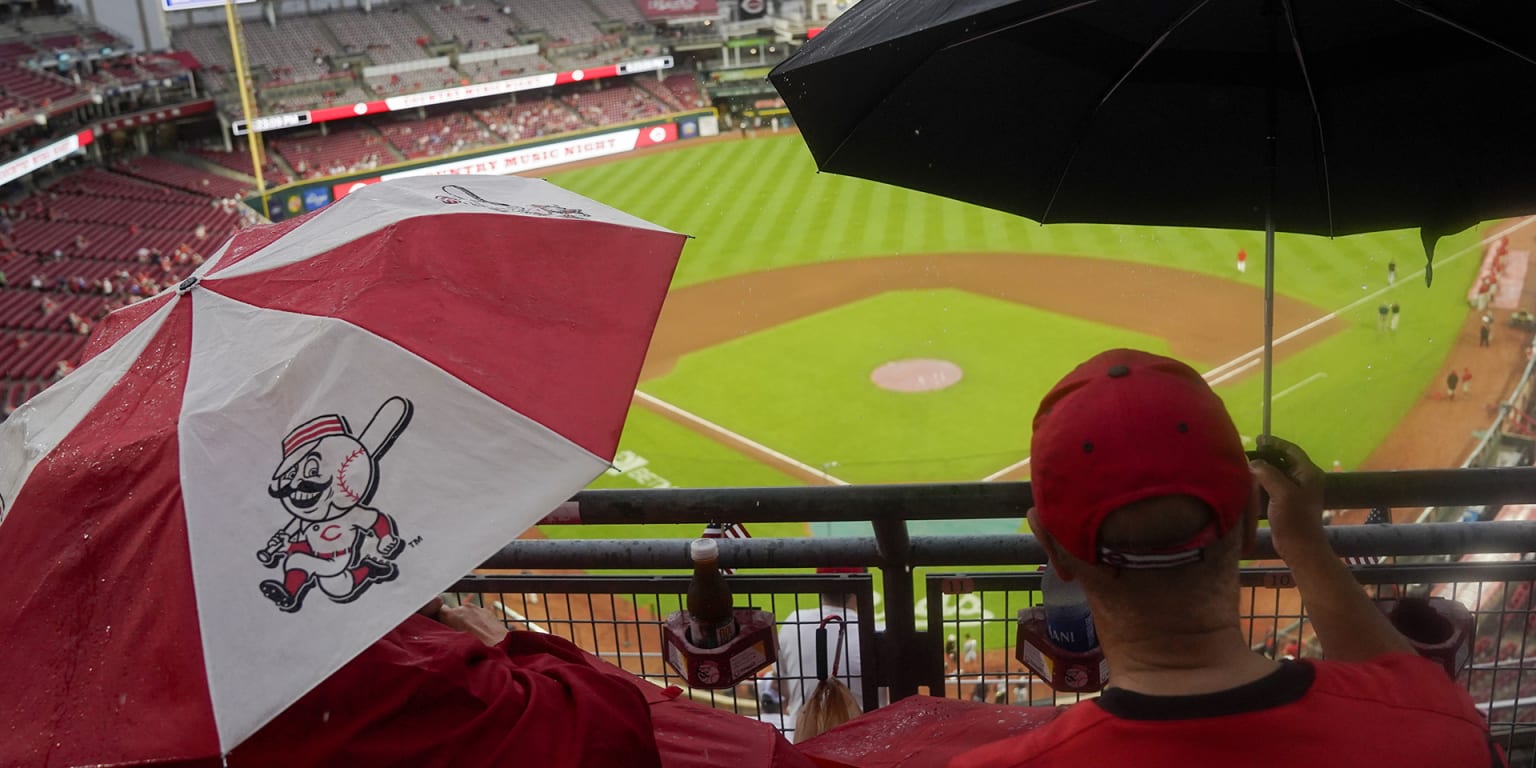 Reds-Pirates rained out. The game will be made up as part of a