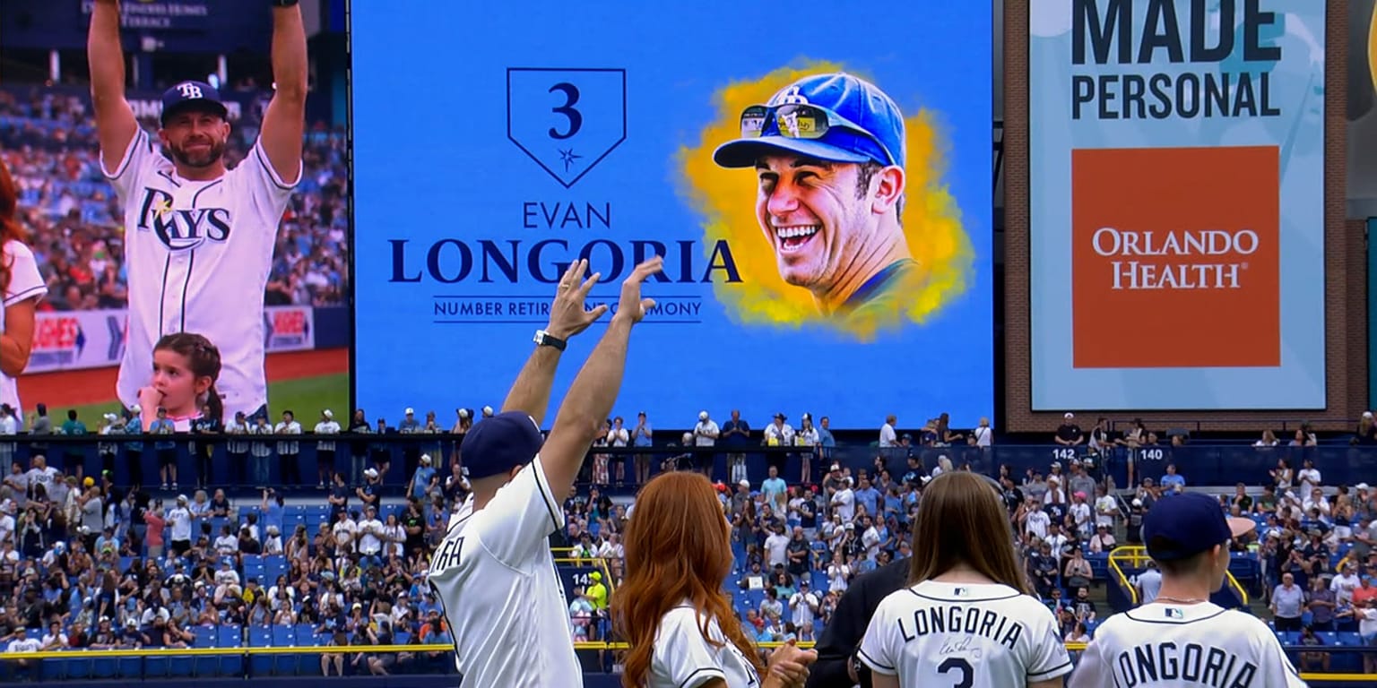 Rays retire the No. 3 that Longo made special -- with some help from Tantric