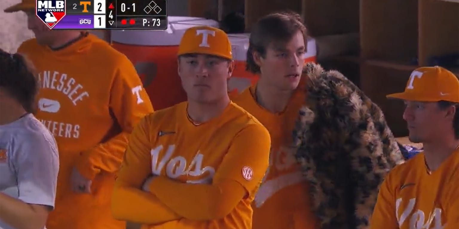 Tennessee Volunteers Custom Name Number Orange College Baseball