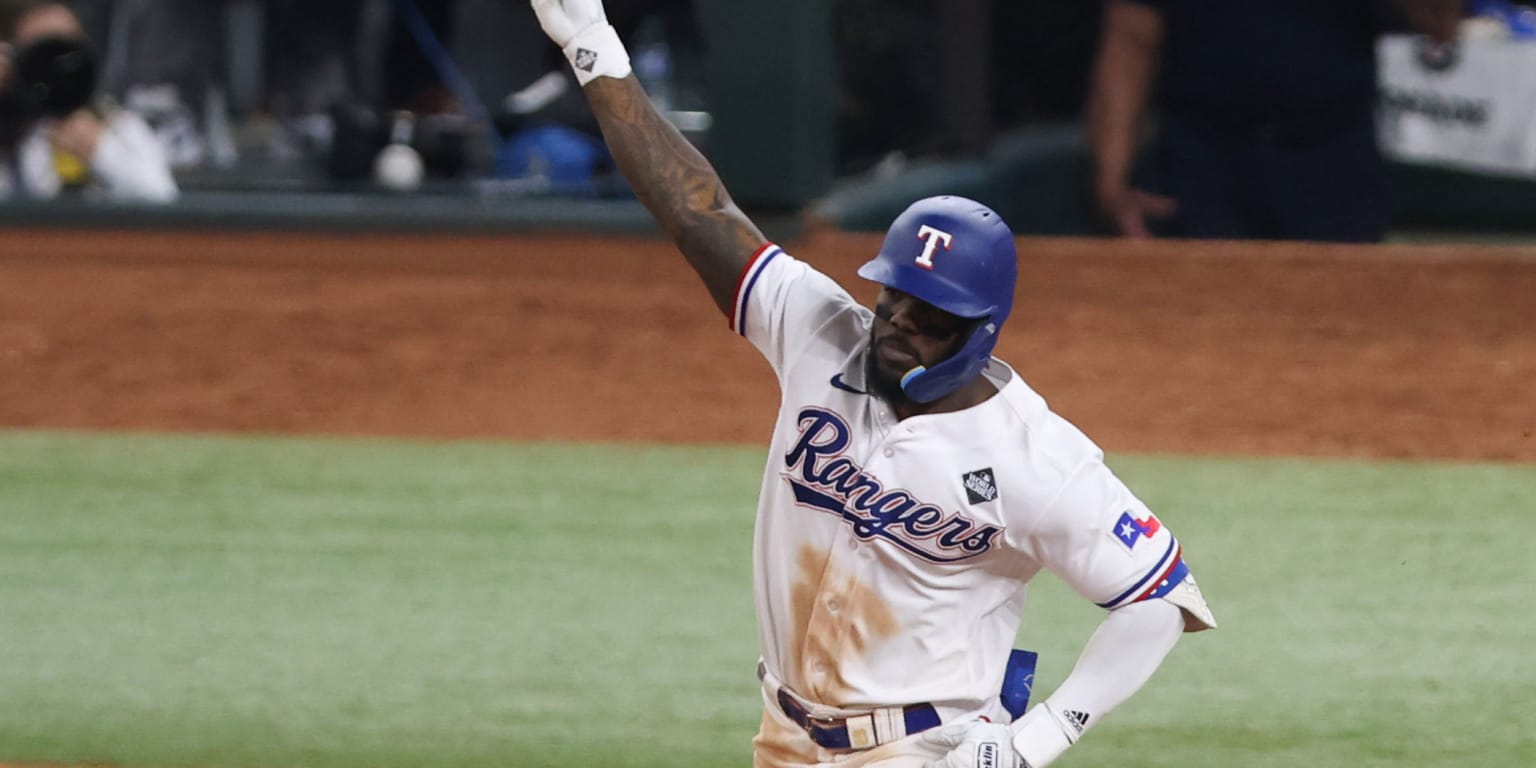 Adolis García sets record for most RBIs in single postseason