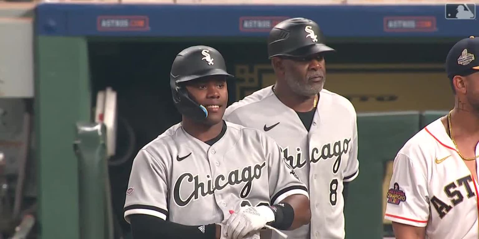 Jim Thome wearing a Negro League uniform of the Chicago White Sox