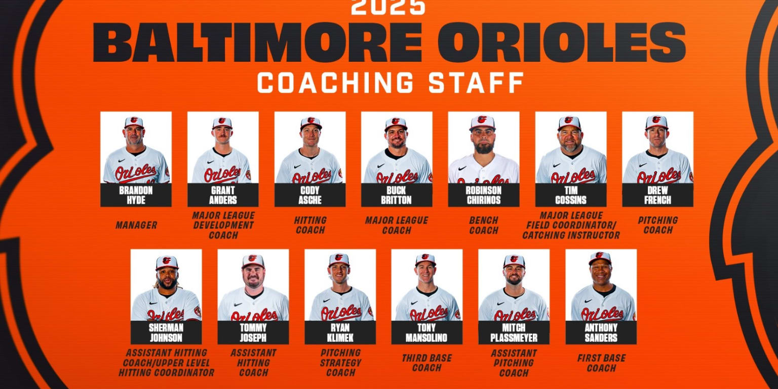 Press release Orioles Announce 2025 Major League Coaching Staff