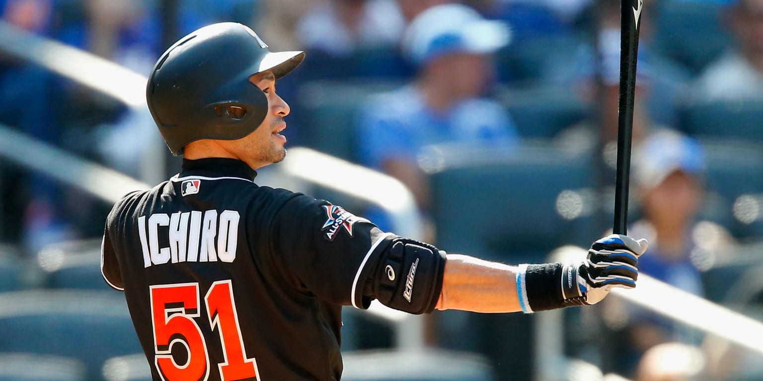 MajesticMLB MiamiMarlins Ichiro 51 Msize 【公式通販】