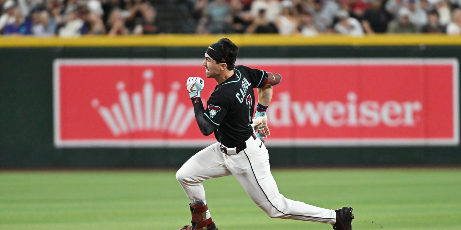 He is speed: Carroll on cusp of D-backs history after 2 more triples