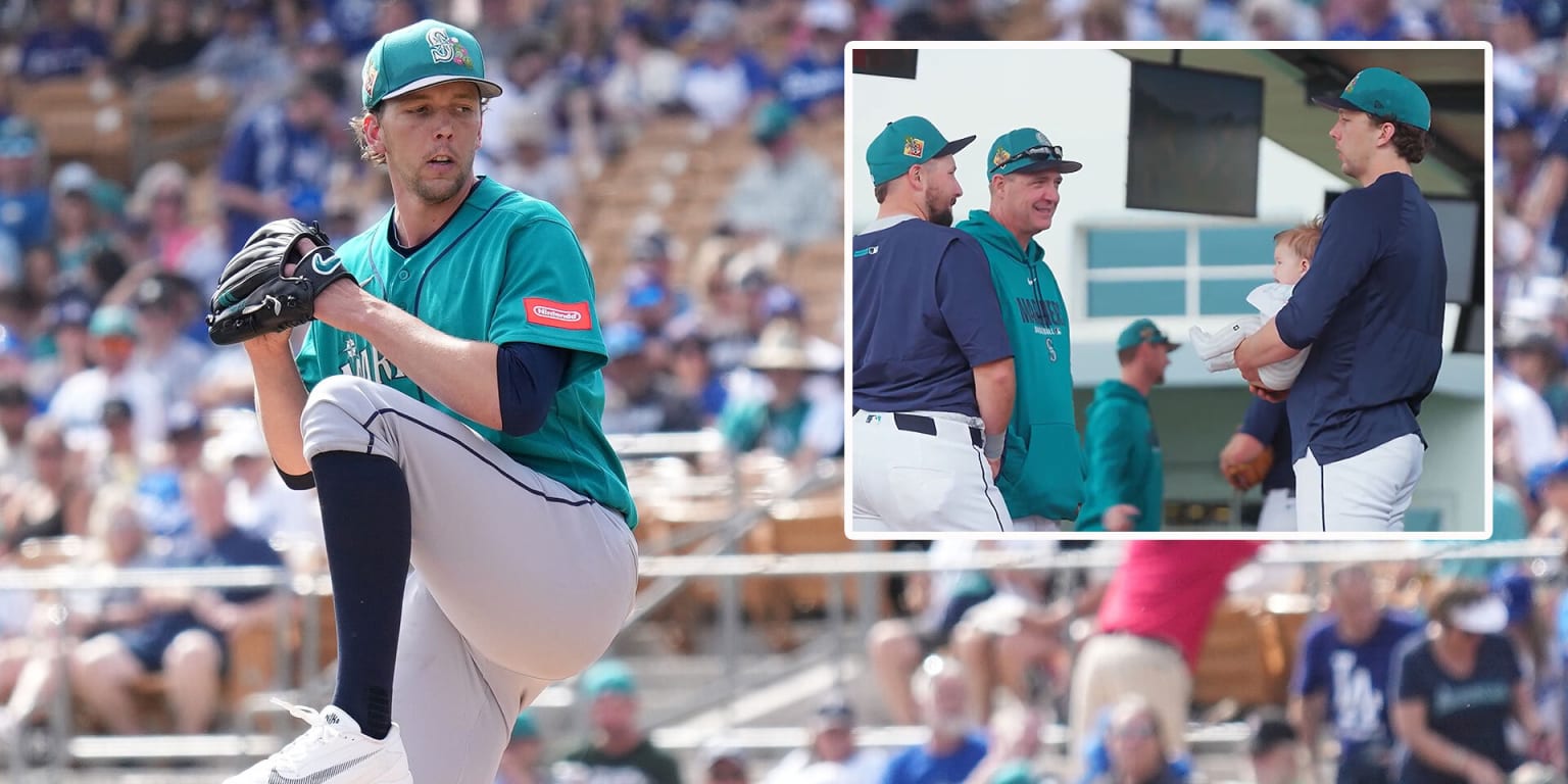 Logan Gilbert brings newborn son to Spring Training