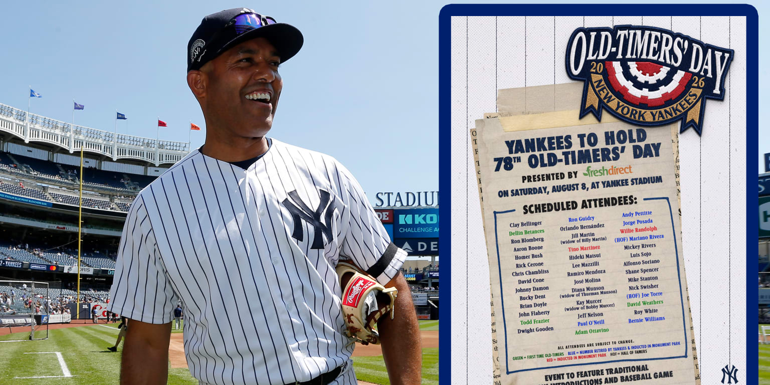 Generations of Yankees legends return to Bronx on Aug. 8 for Old-Timers' Day