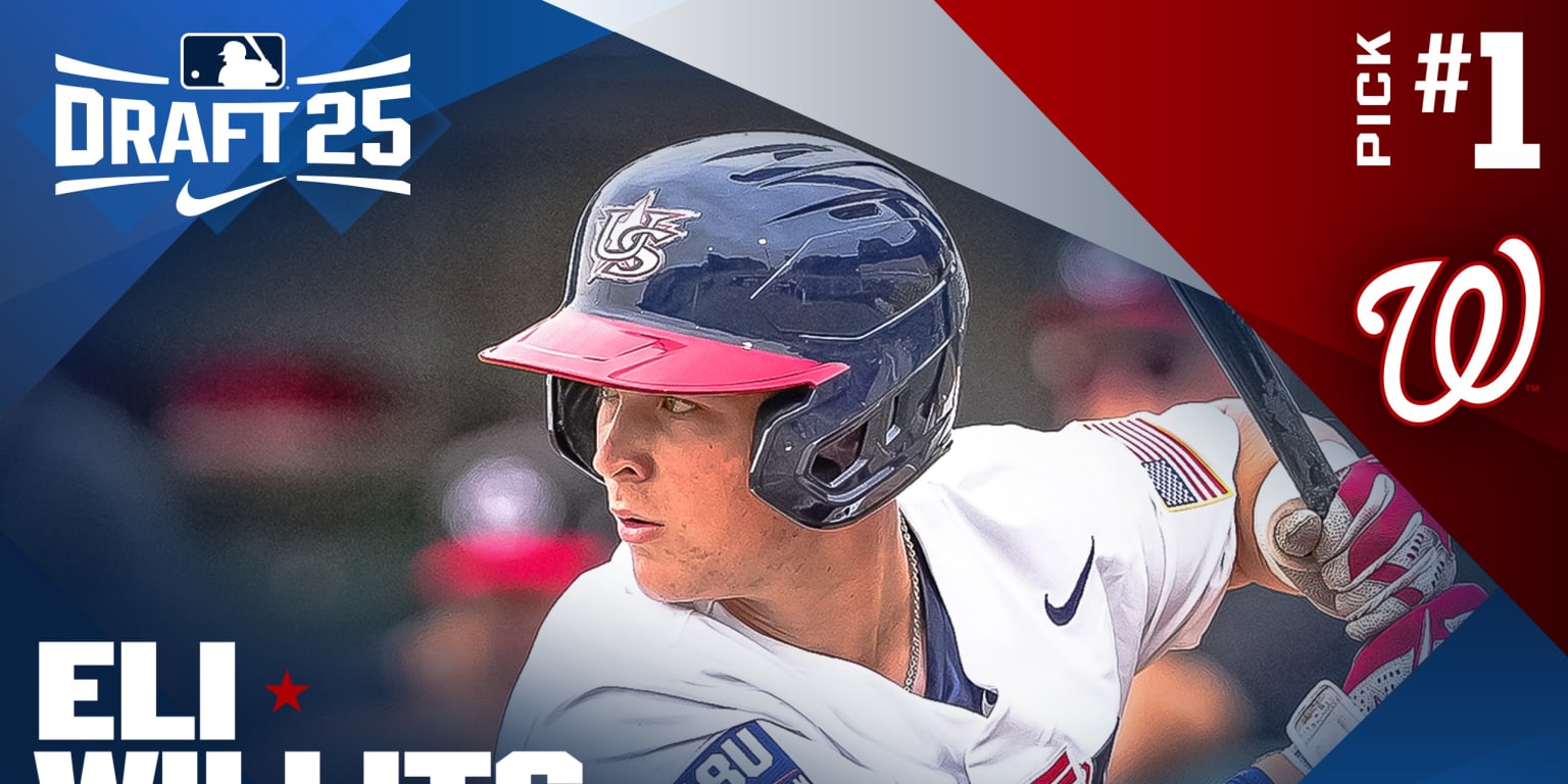Eli Willits drafted No. 1 by Nationals in 2025 MLB Draft