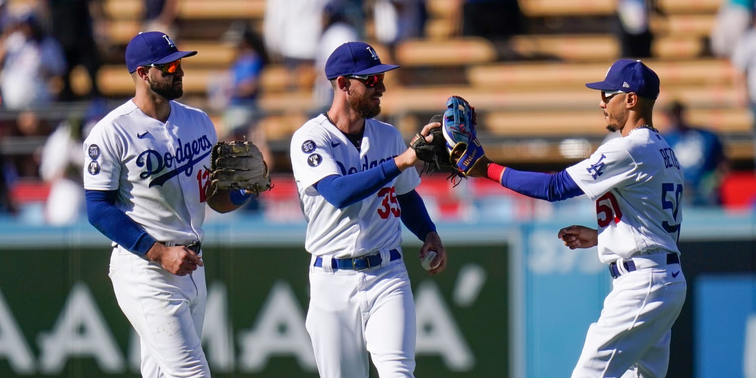 Dodgers tie franchise wins record, clinch home-field advantage